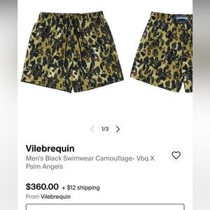 Vilebrequin
Men's Black Swimwear Camouflage- Vbq X Palm Angels
